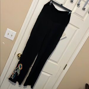 Black Boot Cut Flare Pants for Everyday Wear